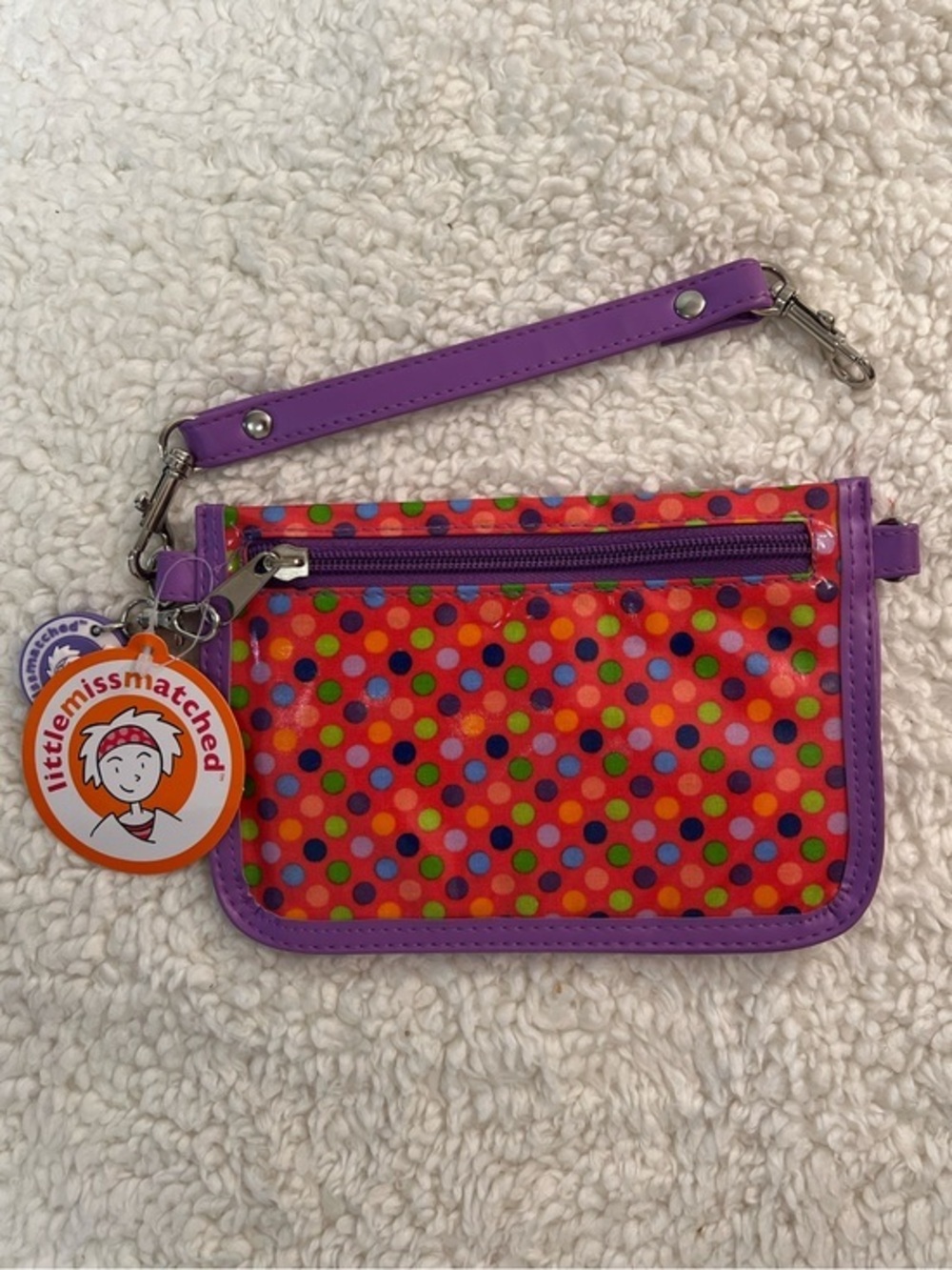 Little Miss Matched Wristlet Water Resistant Change Purse Pouch